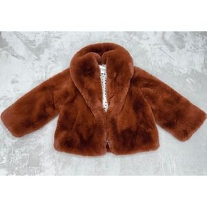 Bobo choses faux fur coat size 4-5 years